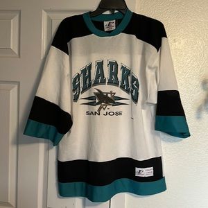Old school sharks jersey